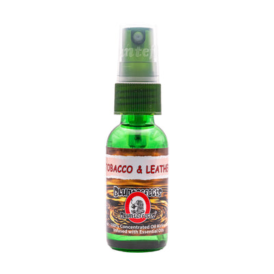 tobacco and leather air freshener 70ml & Scent BluntEffects Odor Eliminator Freshene poured into an apothecary inspired amber jar with a signature kraft label and a brass lid 70ml Tobacco & Leather Scent