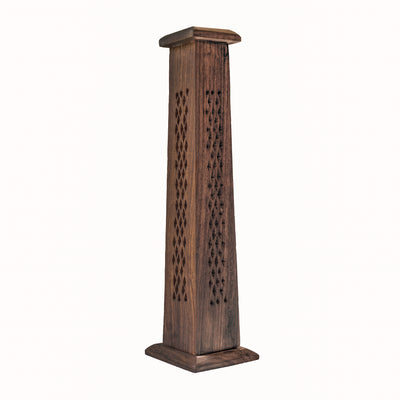 WOODEN TOWER INCENSE HOLDERS